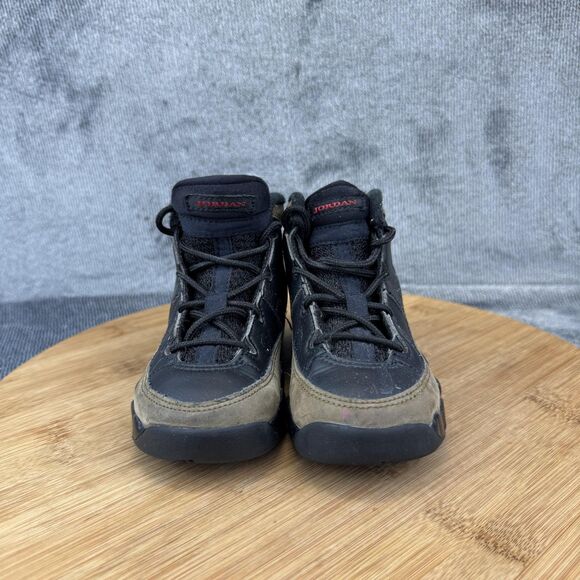 Jordan Air Jordan 9 Retro Shoes Toddler Size 9C Black Olive Red 401812-030 - Picture 2 of 8